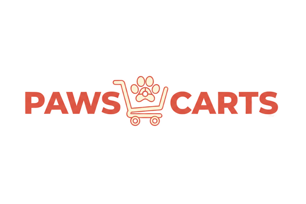 Paws & Carts Trendy Logo